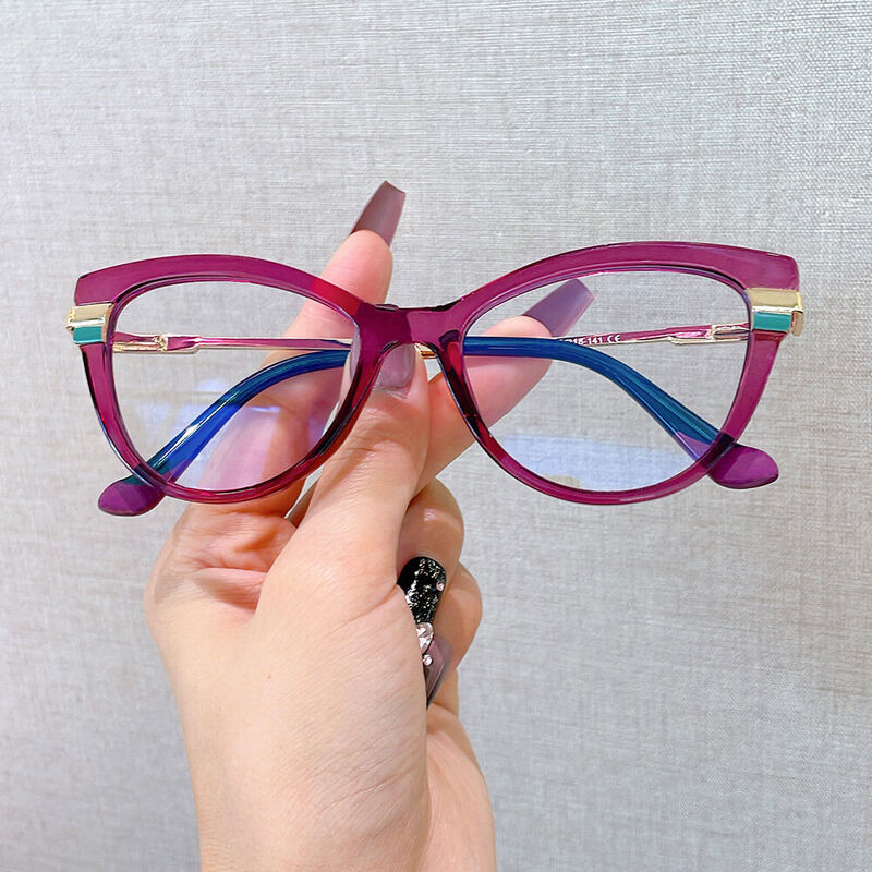 Hamle Cat Eye Purple Glasses
