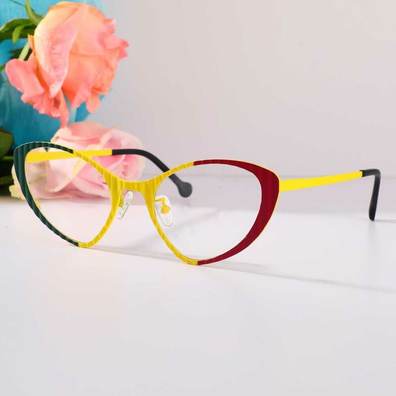 Washingto Cat Eye Yellow Glasses