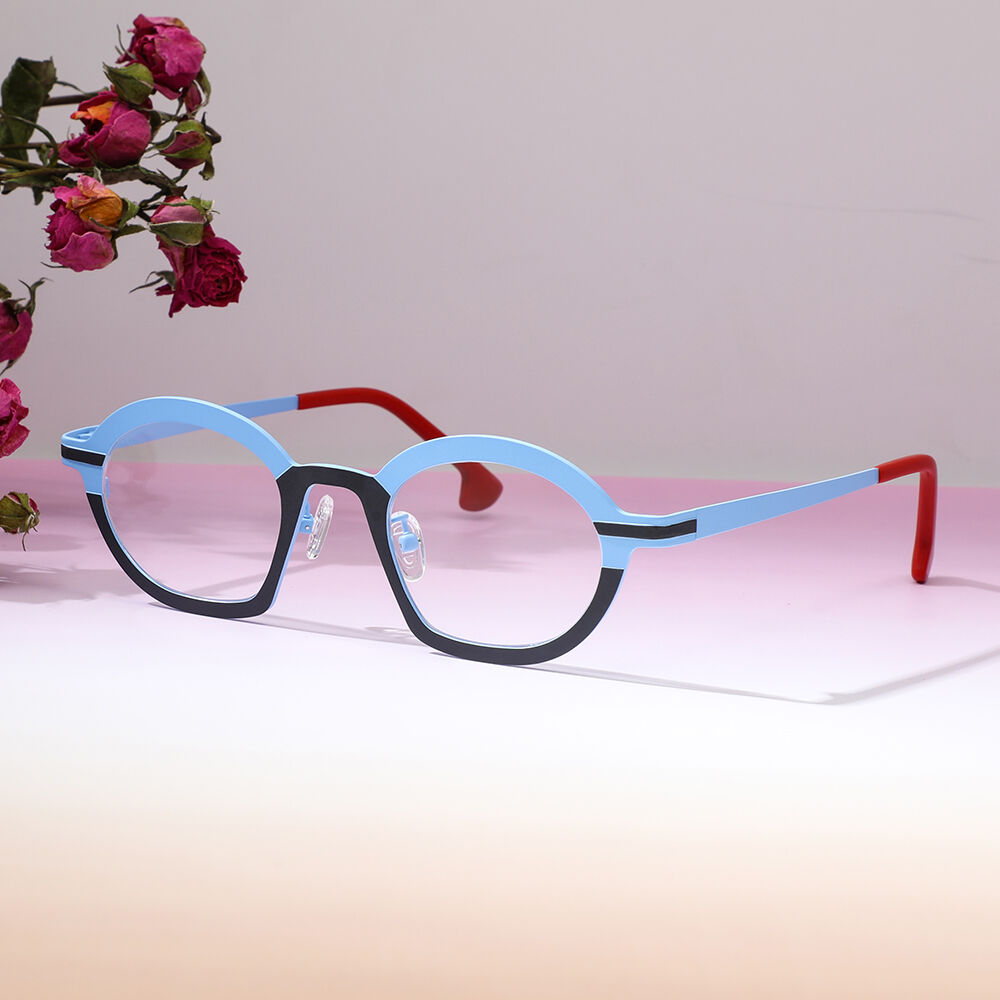 Bartholom Oval Blue Glasses