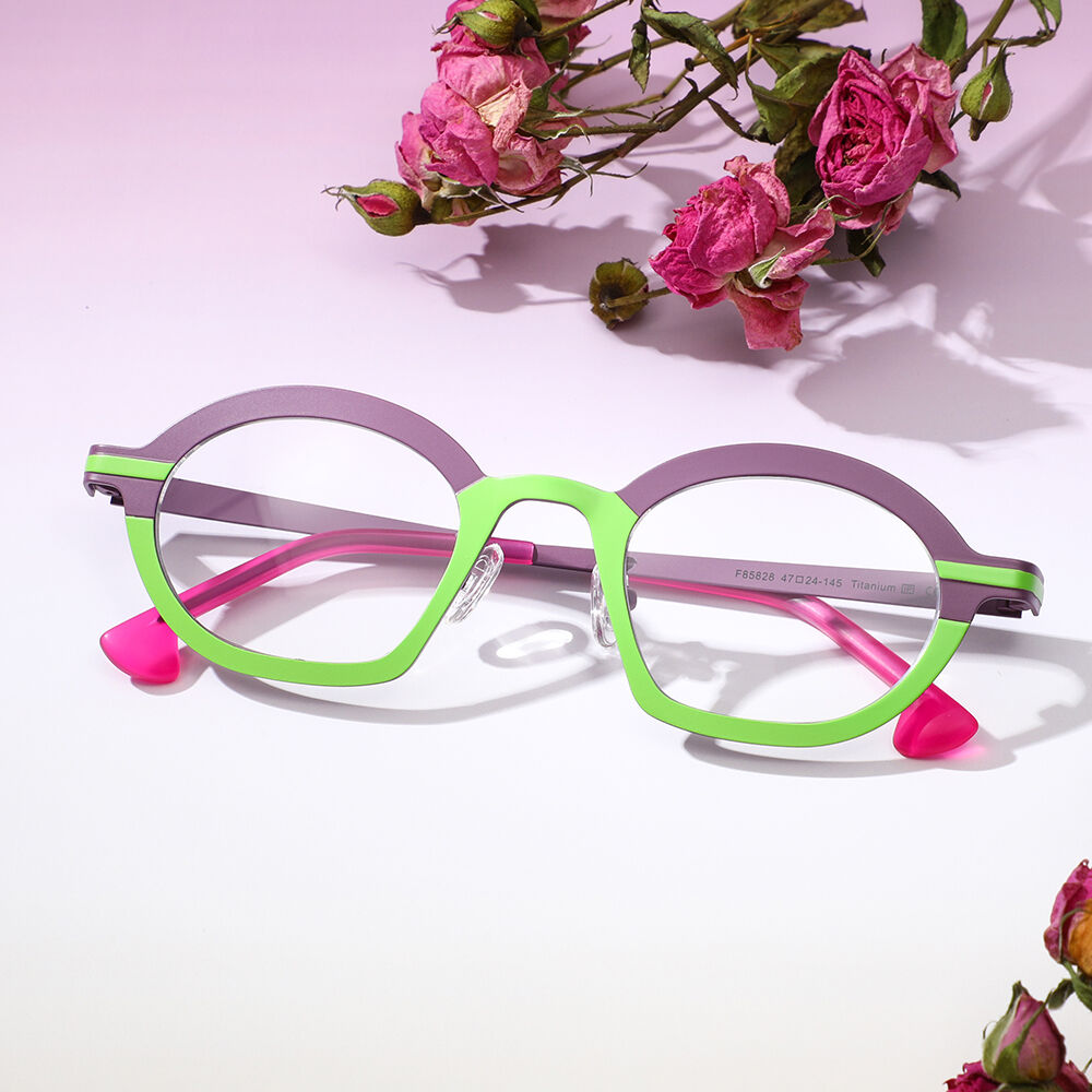 Bartholom Ovale Lila Brille