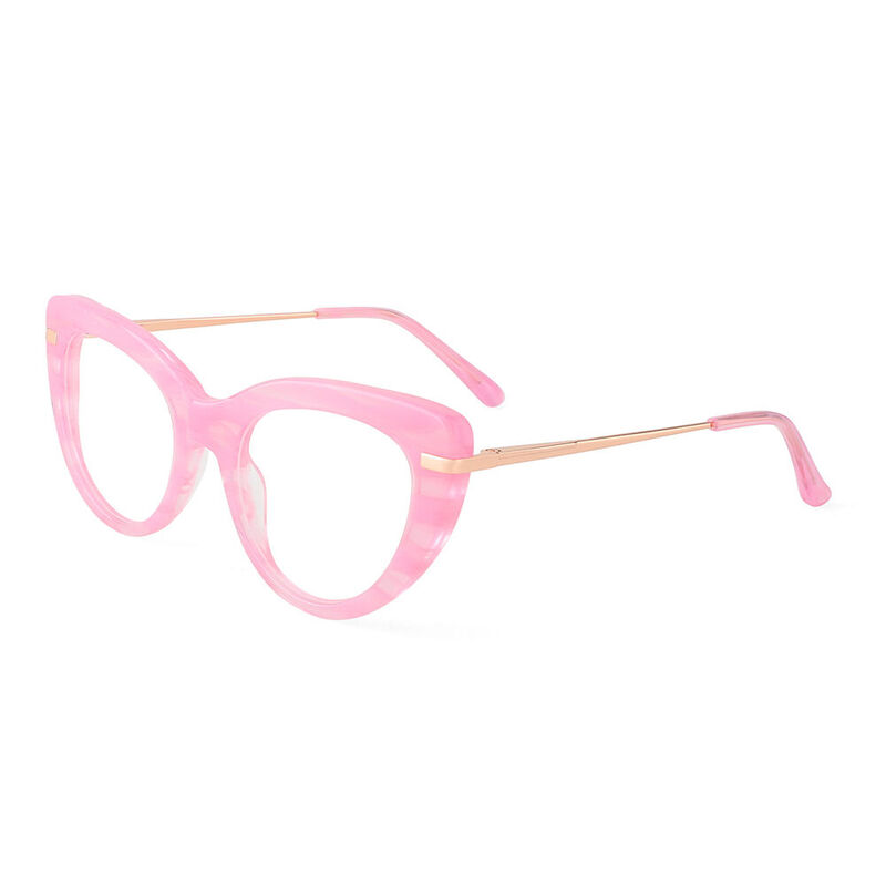 Kelly Cat Eye Pink Glasses