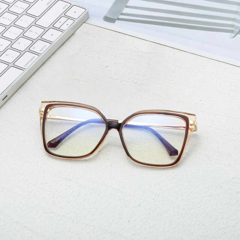 Mignon Square Brown Glasses - Aoolia.com