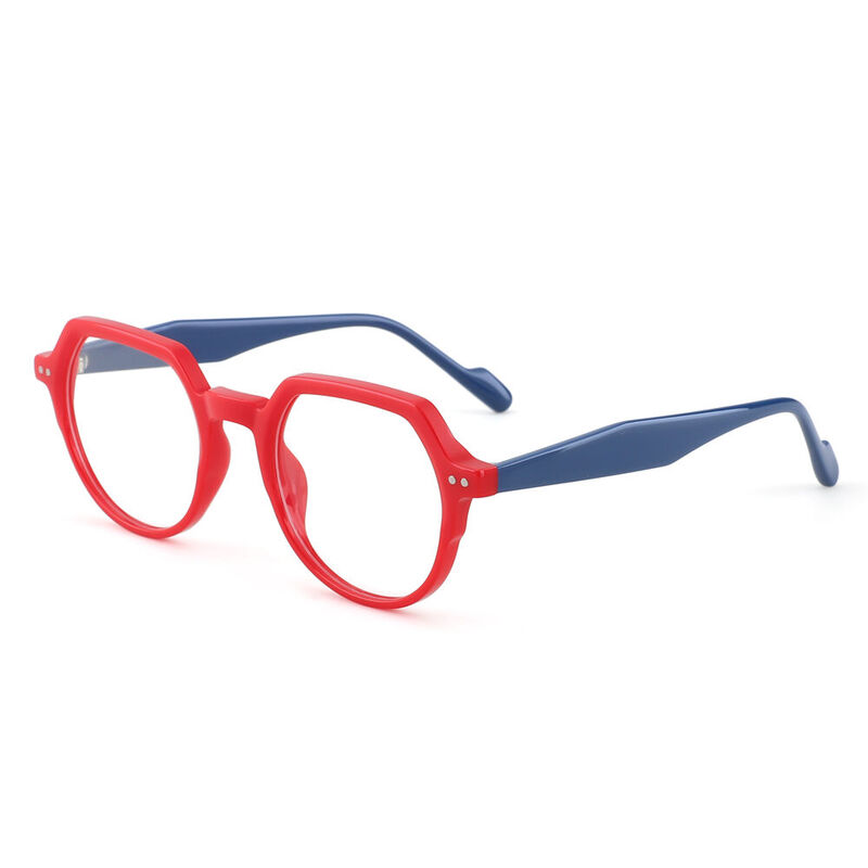 Cloleen Round Red Glasses