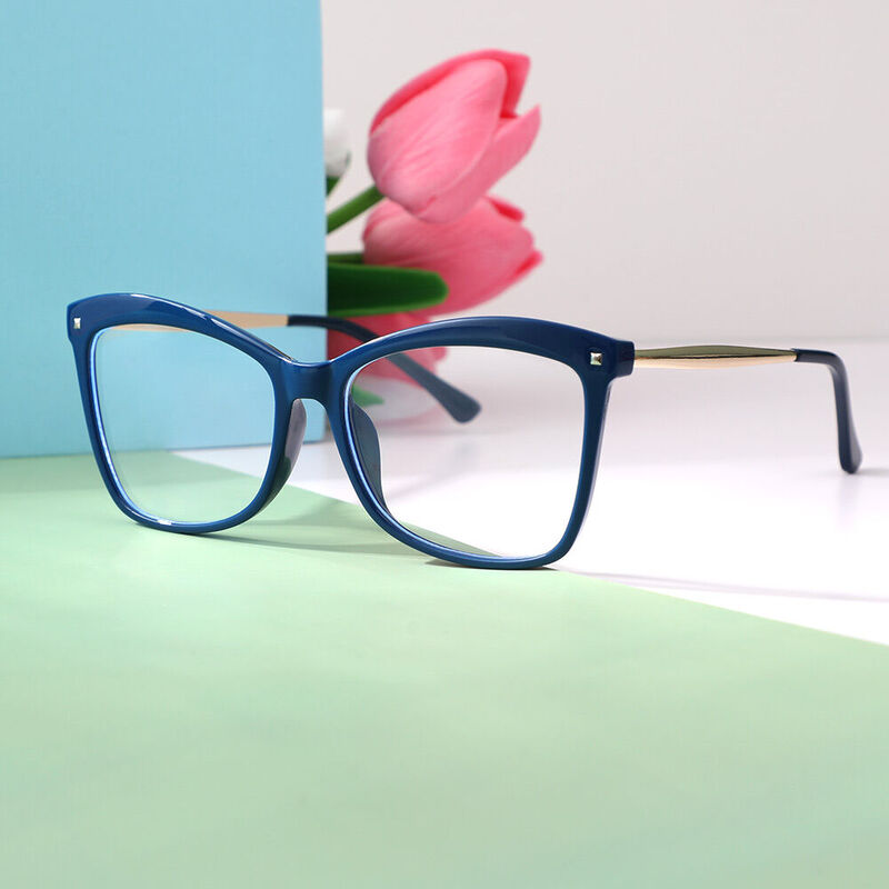 Adaire Cat Eye Blue Glasses