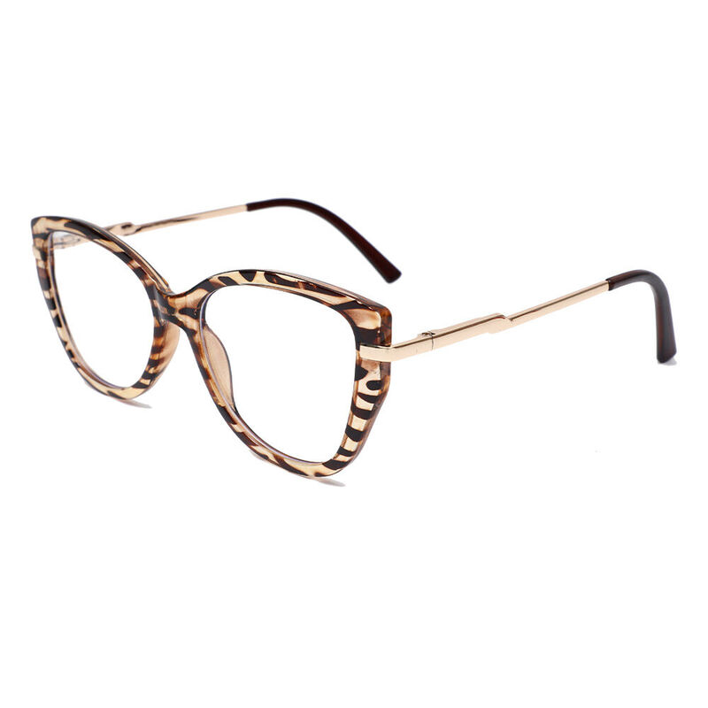 Isa Cat Eye Brown Glasses