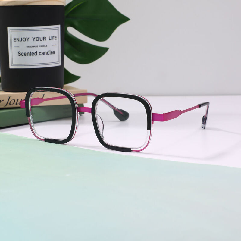 Frede Square Black Glasses