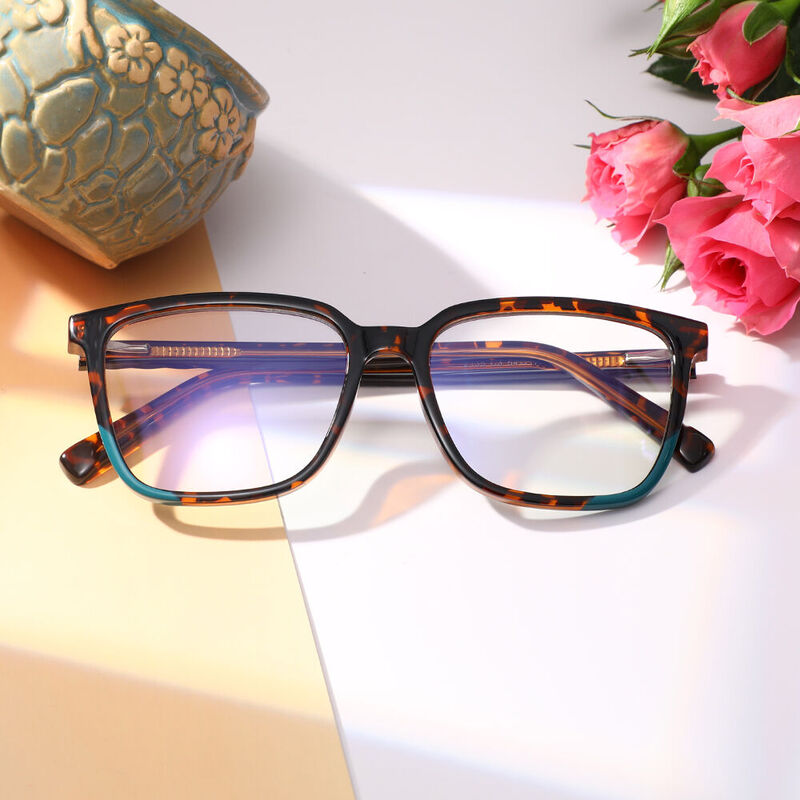 Macaula Square Tortoise Glasses