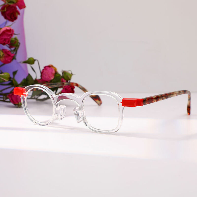 Asa Quadratische Klare Brille