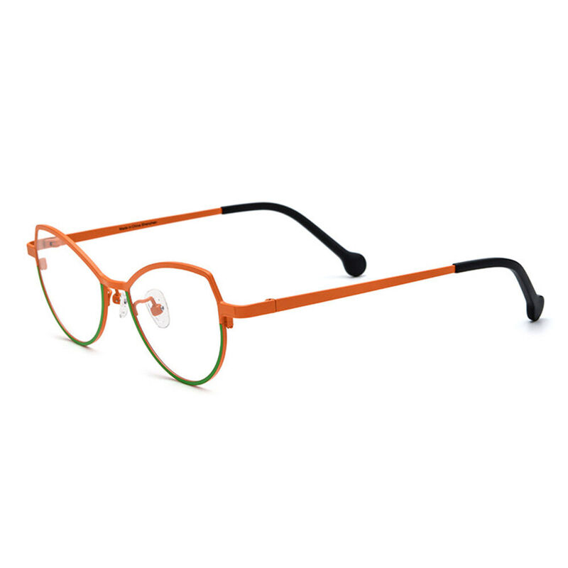 Newman Cat Eye Orange Glasses