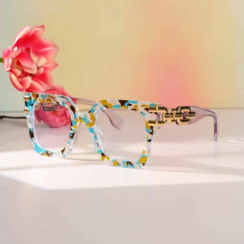 Lunettes de Vue Nydia Carré Bleu