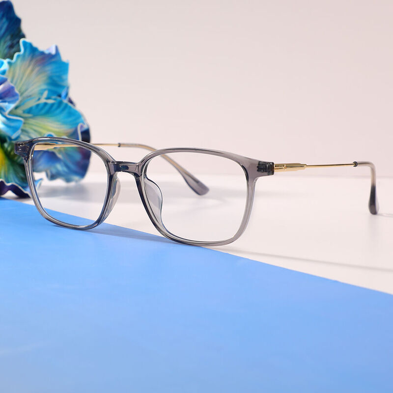 Dick Rectangle Gray Glasses