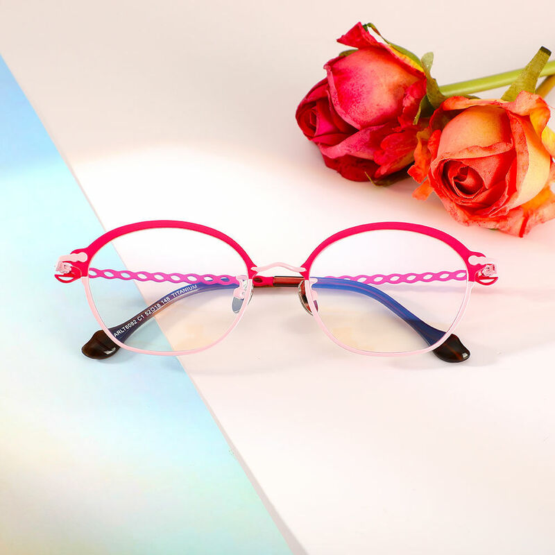 Lunettes de Vue Afra Ovale Rose