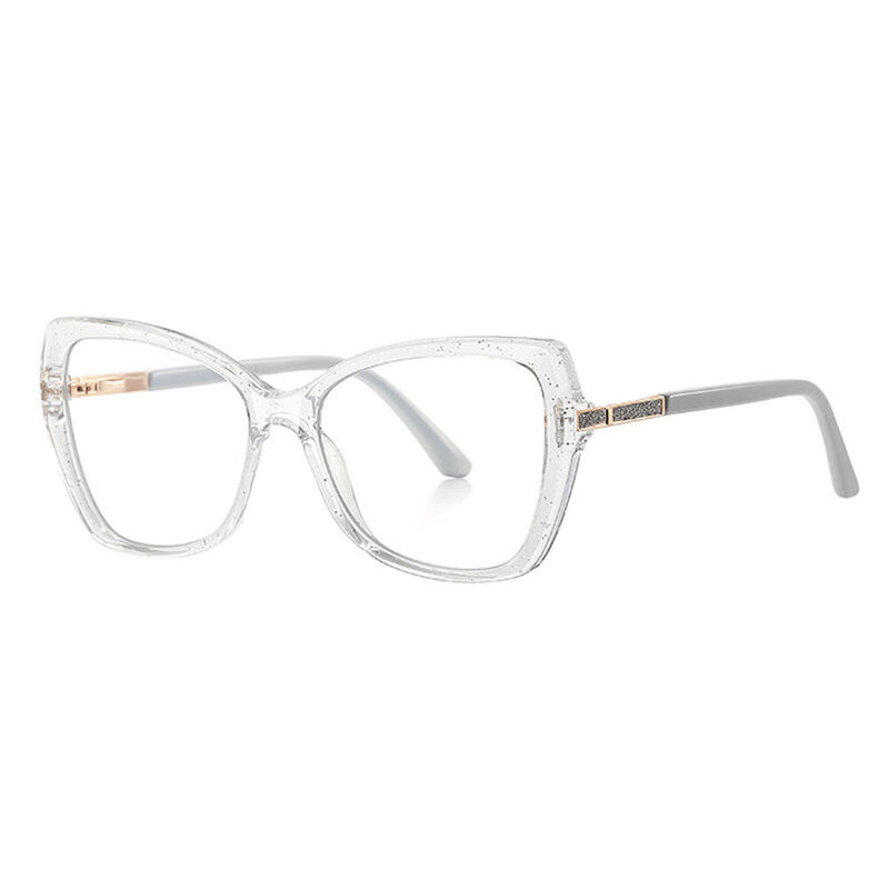 Dinah Cat Eye Clear Glasses
