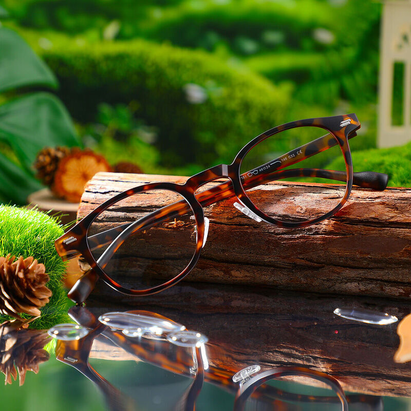 Maxine Round Tortoise Glasses