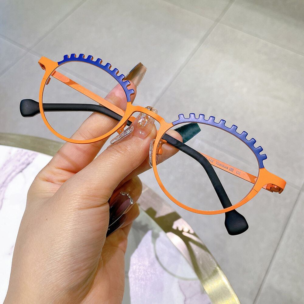 Jonson Round Orange Glasses