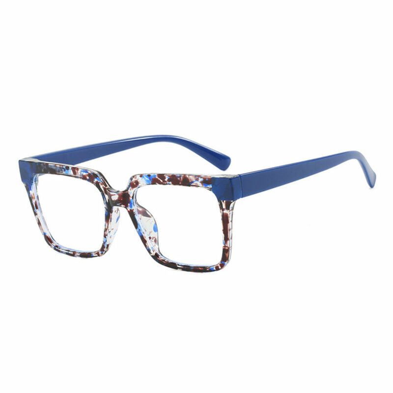 Irving Square Blue Glasses