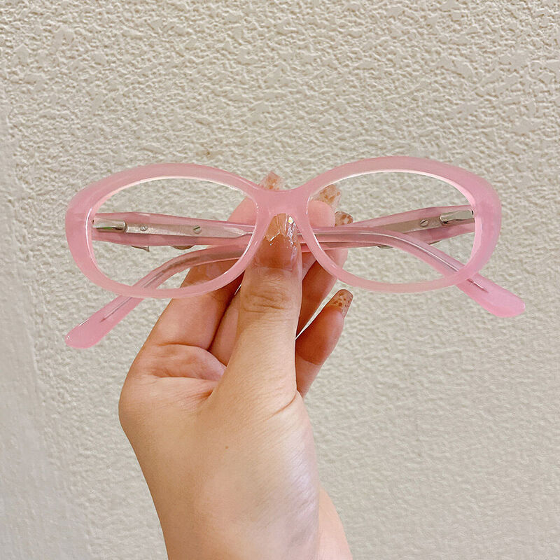 Emmi Cat Eye Pink Glasses