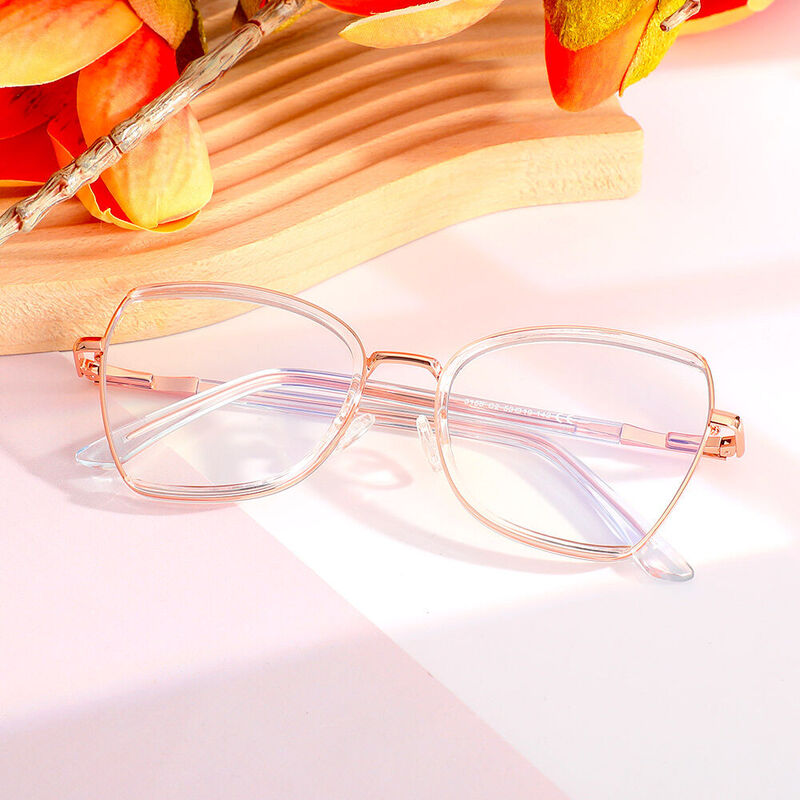 Novia Cat Eye Clear Glasses