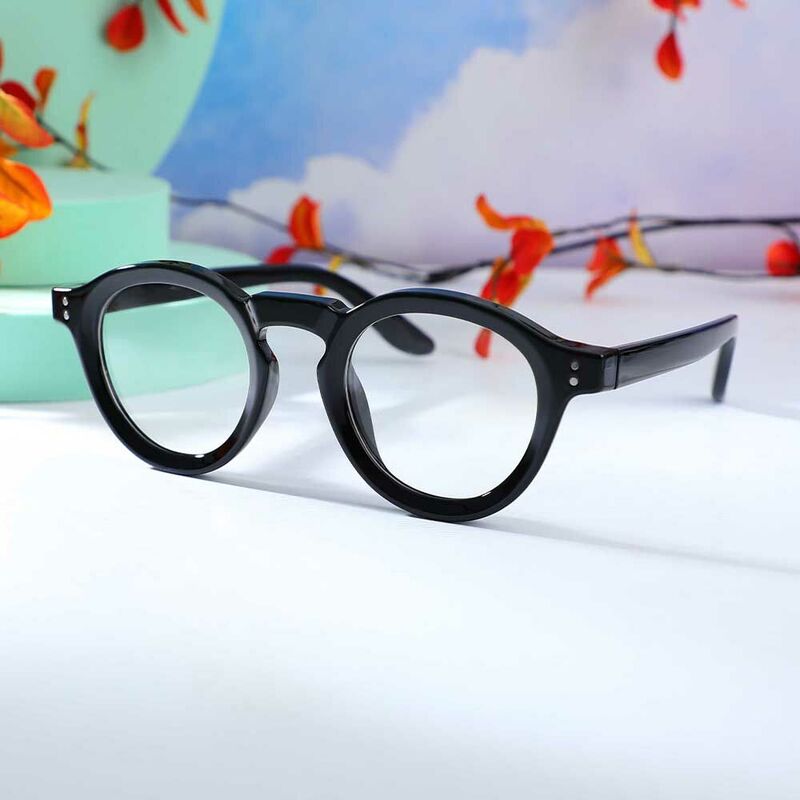 Lunettes de Vue Donahue Ronde Noir