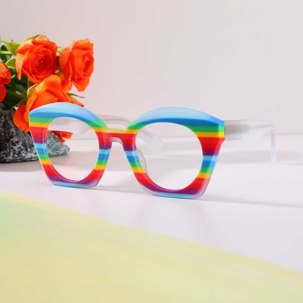 Faithe Cat Eye Mehrfarbige Brille