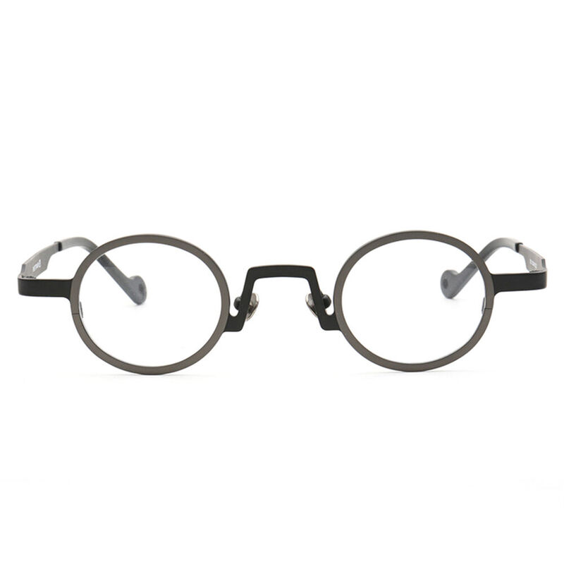 Arro Round Gunmetal Glasses - Aoolia.com