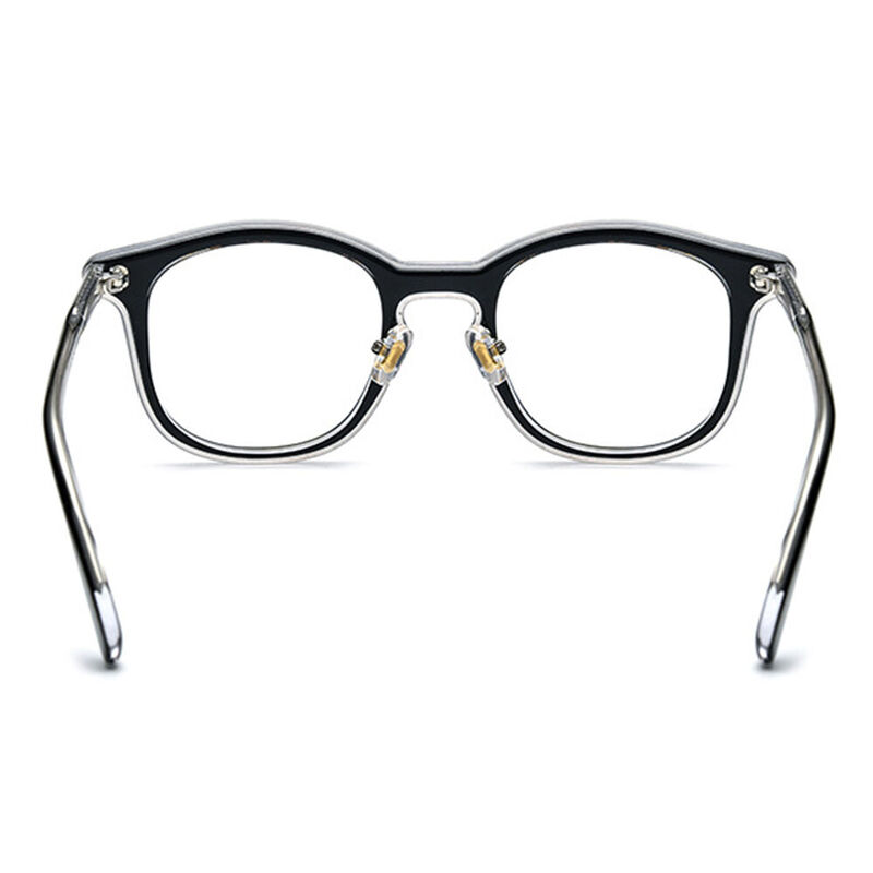 Howard Square Black Clear Glasses