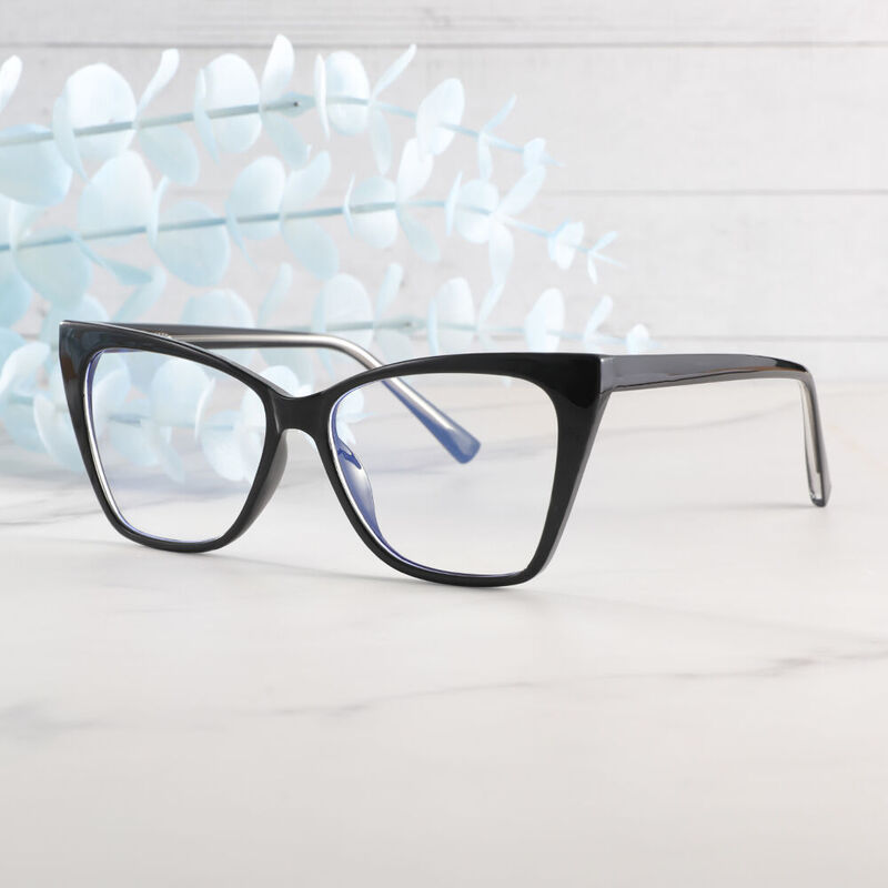 Beckett Cat Eye Black Glasses