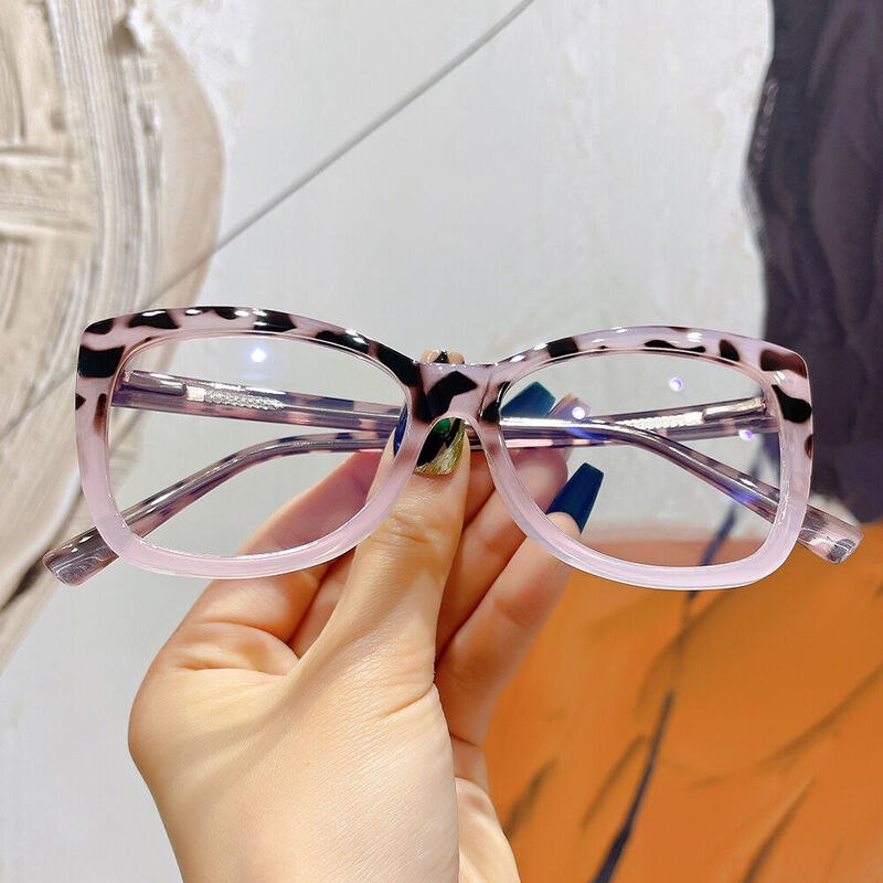 Sophie Cat Eye Pink Glasses