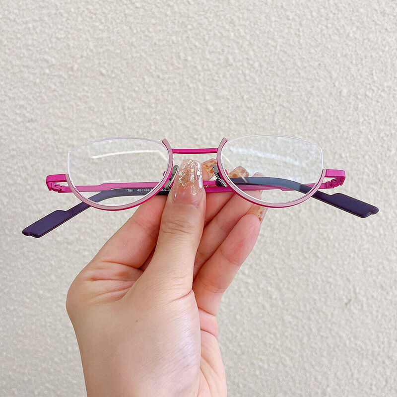 Chapmee Oval Pink Glasses