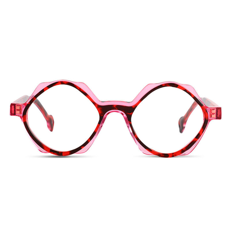 Billy Round Red Glasses