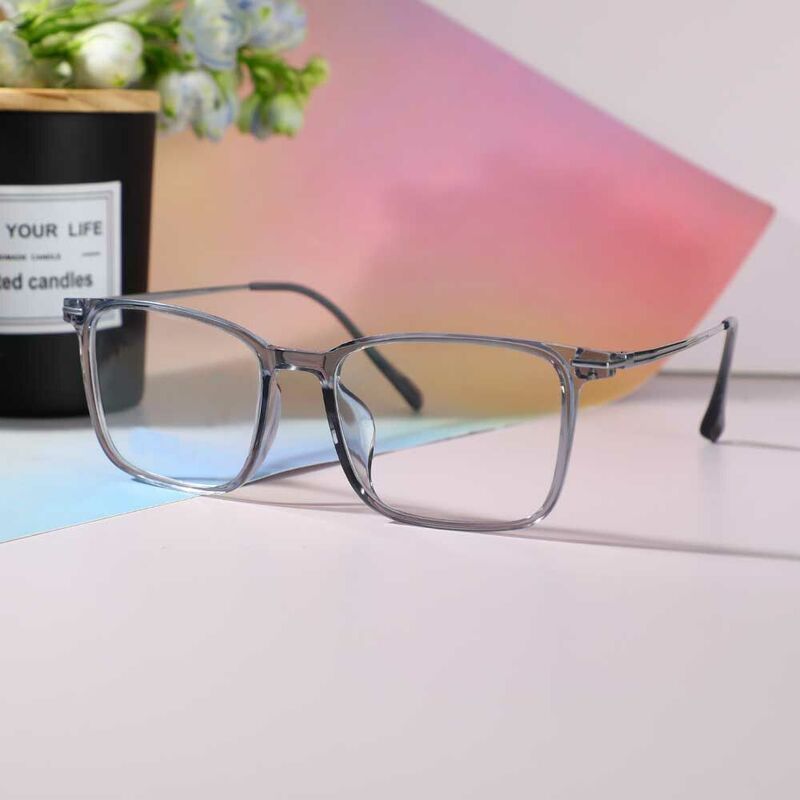 Wells Rectangle Blue Glasses