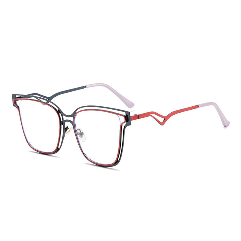 Steinbeck Square Purple Glasses