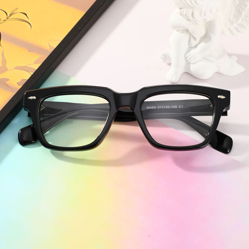 Matthew Square Black Glasses