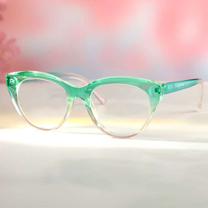 Lunettes de Vue Eleanore Cat Eye Vert