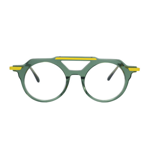 Justine Aviator Green Glasses - Aoolia.com