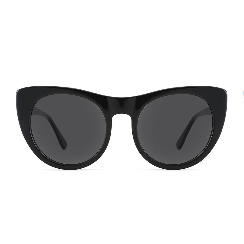 Marsa Cat Eye Black Sunglasses