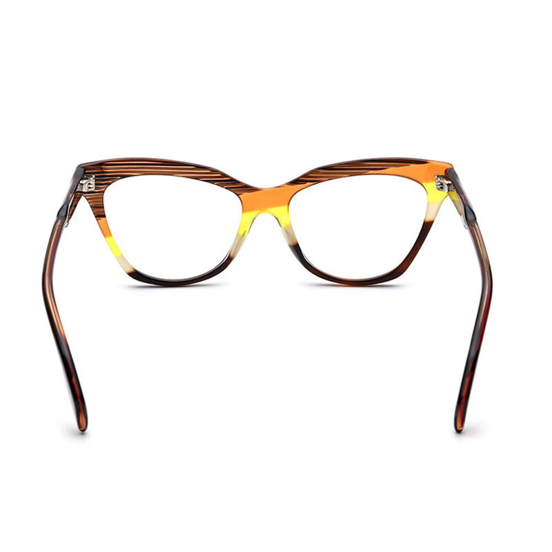 Lekka Cat Eye Brown Glasses