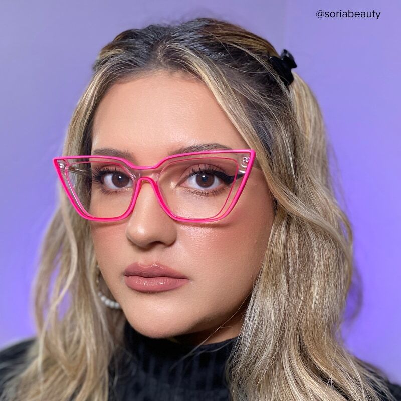 Elsa Cat Eye Pink Glasses