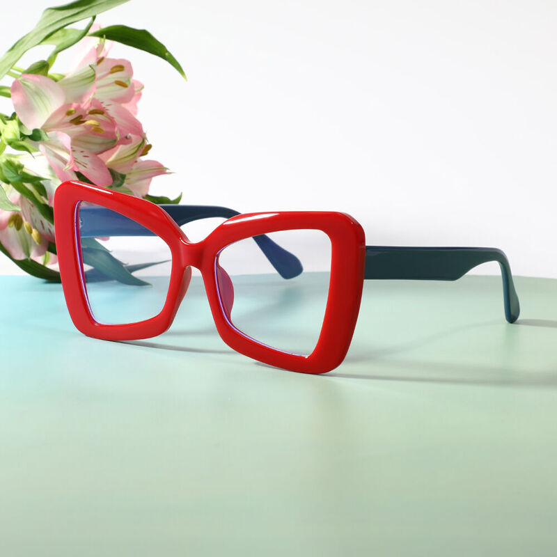 Rilap Cat Eye Red Glasses