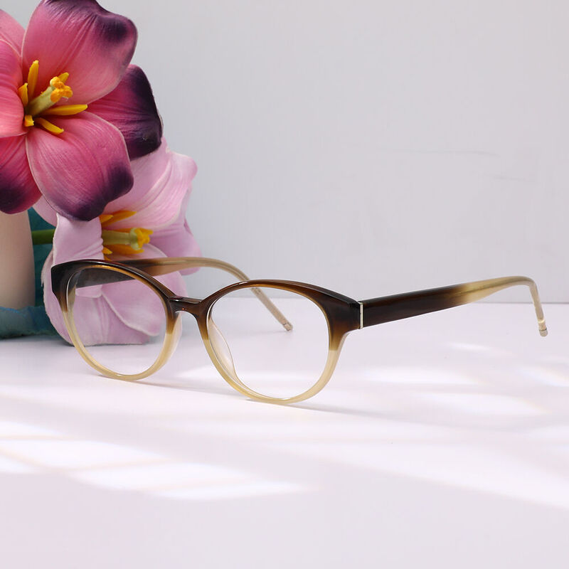 Otie Oval Brown Glasses