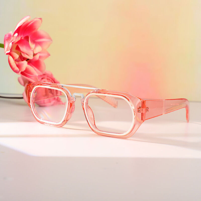 Elvis Aviator Red Glasses
