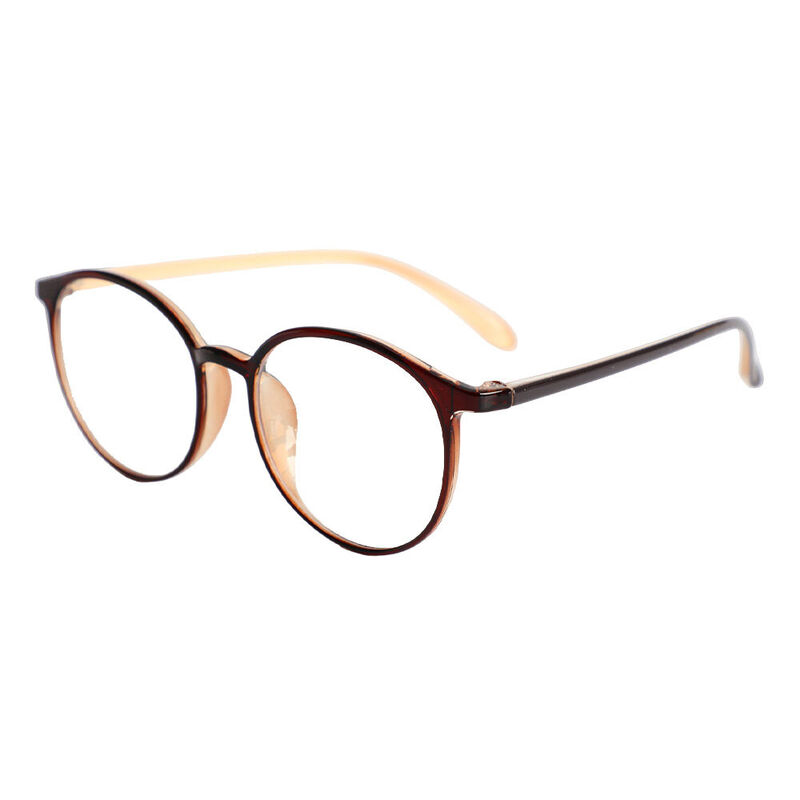Ethel Runde Braune Brille