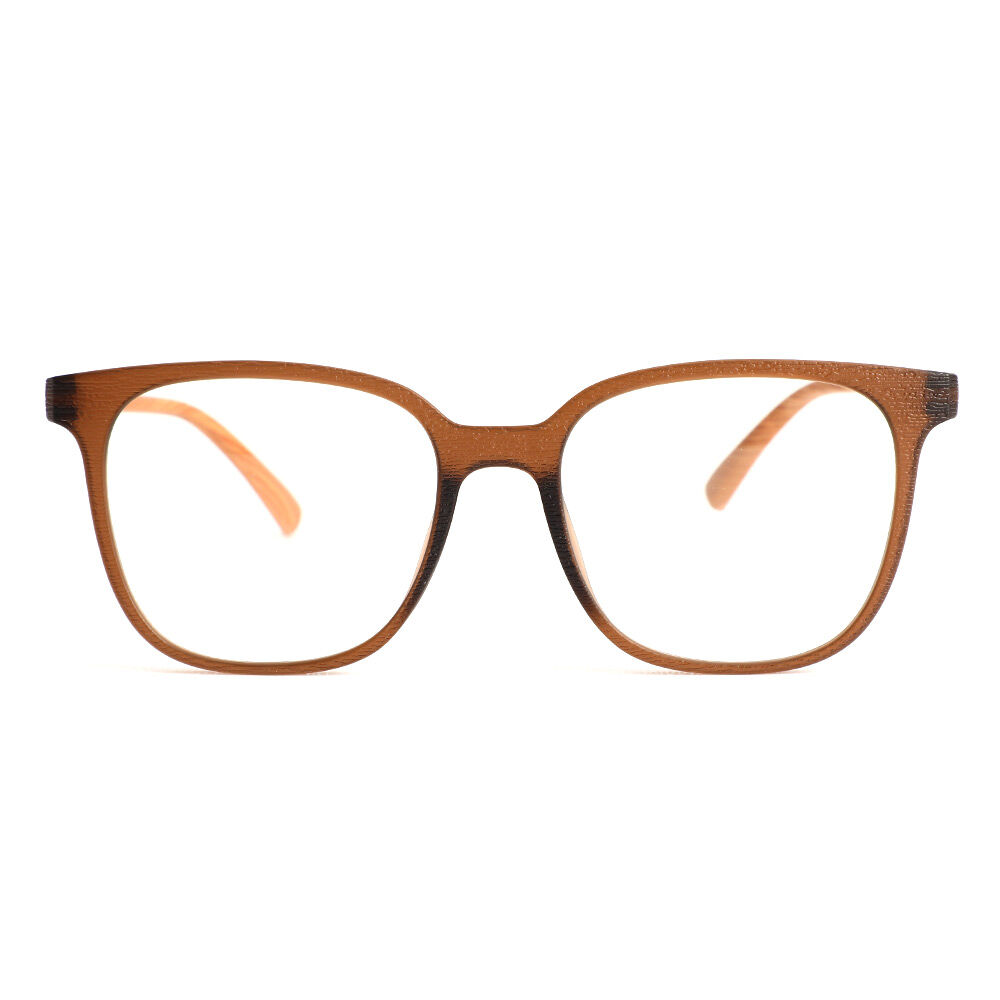 Candice Quadratische Braune Brille