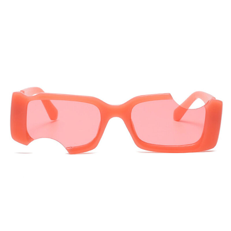 Chartreux Rectangle Pink Sunglasses