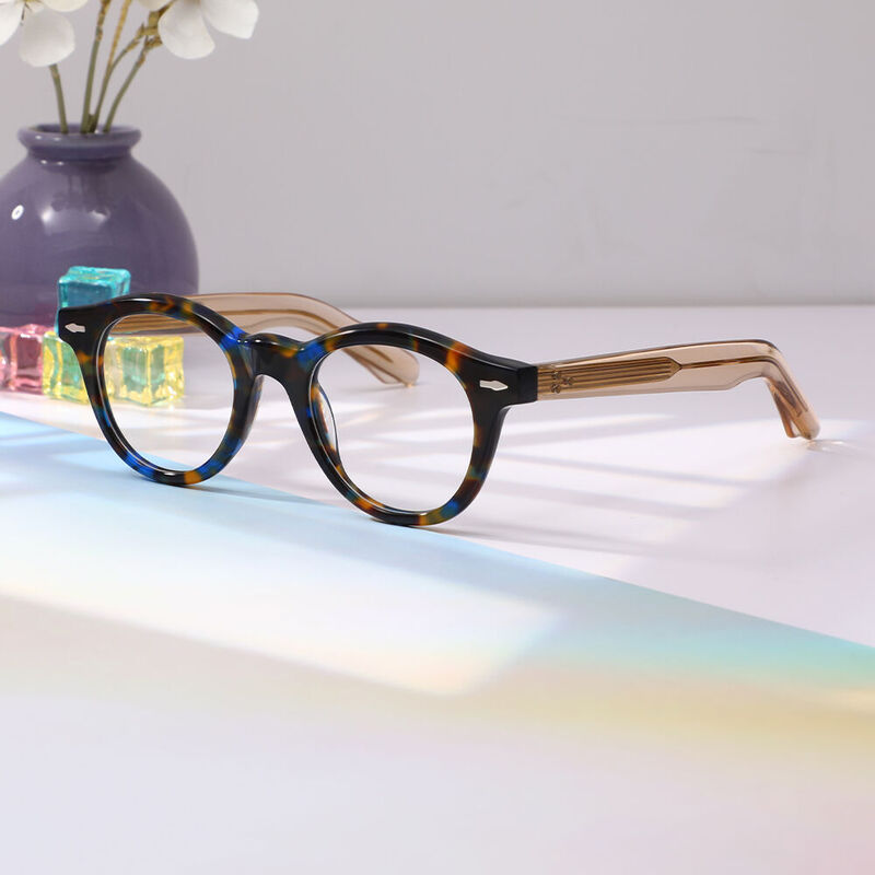 Hedm Round Tortoise Glasses