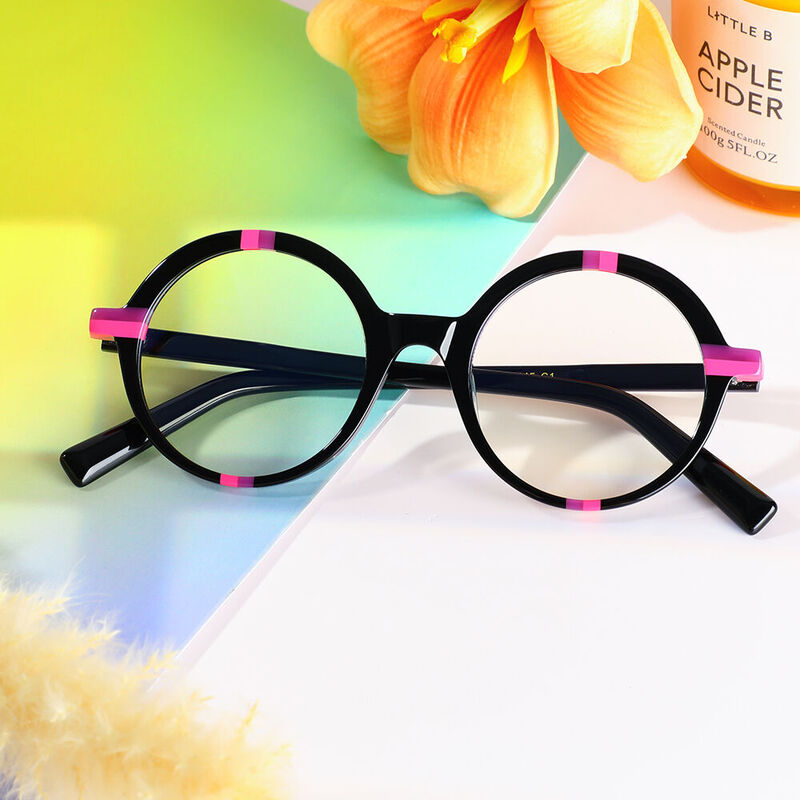 Lunettes de Vue Wordswort Ronde Noir