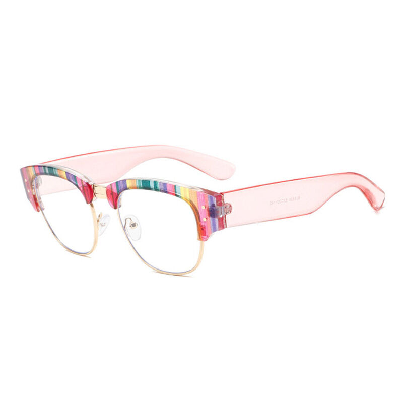 Samson Browline Pink Glasses