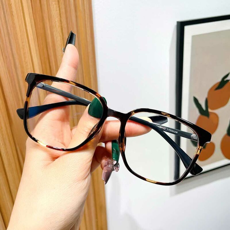 Conrad Square Tortoise Glasses