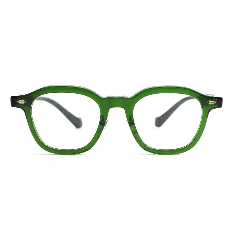 Roy Quadratische Grüne Brille