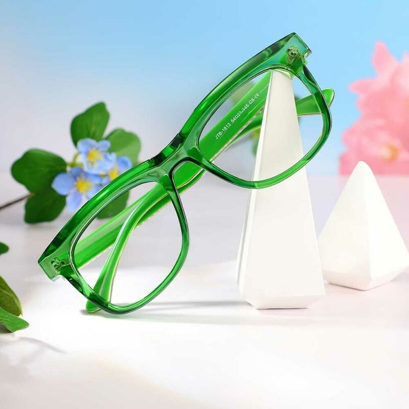 Luther Quadratische Grüne Brille